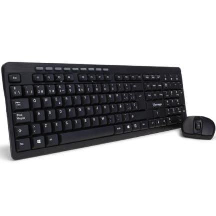 Teclado y Mouse Vorago KM-304 Inalámbrico Multimedia USB Color Negro 2