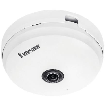 Camara ip vivotek fe9180h fisheye interior 5mp h.265 vision hemisferica 360 smart stream iii wdr pro 3dnr microfono