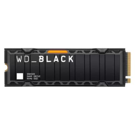 SSD Interno Western Digital Black SN850X HS 2TB M.2 2280 PCle 4.0 NVMe Lect7300/6300MBs para Windows y PS5 con Disipador