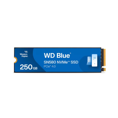 SSD Interno Western Digital Blue SN580 250GB M.2 2280 PCIe 4.0 NVMe Lect 4000/2000 MB/s WDS250G3B0E