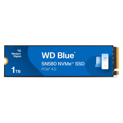 Unidad de Estado Solido Western Digital 1TB WD Blue SN580 NVMe SSD Gen4 x4 PCIe 16Gbs WDS100T3B0E 2