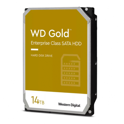 Disco Duro Interno WD Gold 14TB 3.5 SATA3 6GB/S 512MB 7200RPM 24X7 HotPlug NAS DVR NVR Server Datacenter