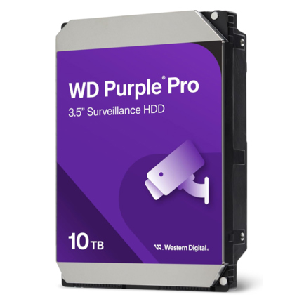 Disco Duro Interno Western Digital 10TB Purple Pro Surveillance 3.5 SATA 6 GB/s 512 MB de caché