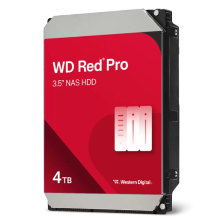 Disco Duro WD Red Pro 4TB para NAS 3.5 SATA III 6 Gbit/s 7200RPM 256MB Caché