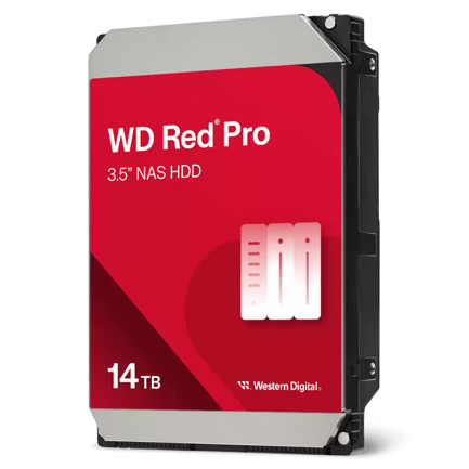 Disco Duro Interno WD Red PRO 14TB 3.5 SATA3 6GB/S 512MB 7200RPM 24X7 HOTPLUG NAS 1-24 Bahias