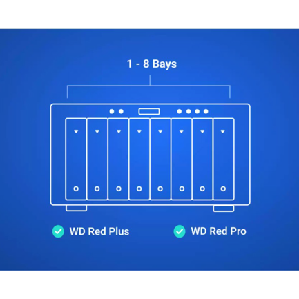 Disco Duro Western Digital 4TB Red Plus NAS SATA de 3.5 pulgadas up to 180MB/s 5400 RPM - caché 128MB