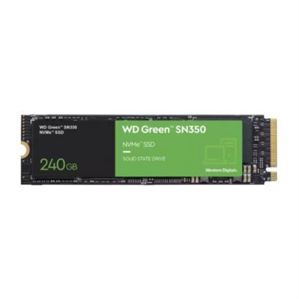 Unidad de estado sólido western digital green sn350 nvme 240 gb pci express 3.0 m.2