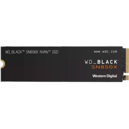 Unidad de estado sólido western digital black sn850x 1tb m.2 pcle nvme lect 7300/esc6300mbs