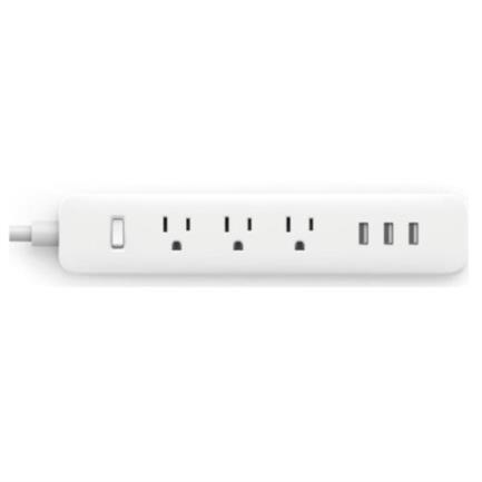 Barra Multicontactos Xiaomi 6 Contactos 20cm Color Blanco