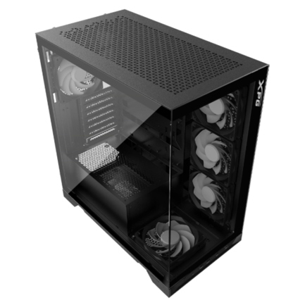 Gabinete Gamer XPG Invader X Media Torre De Vidrio Templado ATX Negro