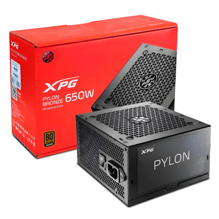 Fuente de Poder XPGPYLONII 650W Bronce 80 Plus ATX 3.1 12V 2X6 No Modular Negro
