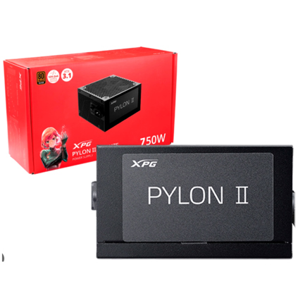 Fuente de Poder PYLONII 750W Bronce 80 Plus ATX 3.1 12V 2X6 No Modular Negro