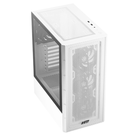 Gabinete XPG VALOR MESH Mediatorre ATX 4 FAN Cristal Templado Blanco