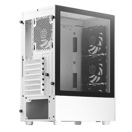 Gabinete XPG VALOR MESH Mediatorre ATX 4 FAN Cristal Templado Blanco 2