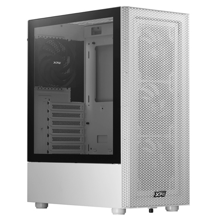 Gabinete XPG VALOR MESH Mediatorre ATX 4 FAN Cristal Templado Blanco 3