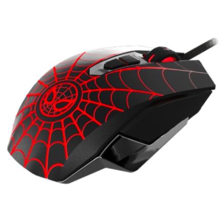 Mouse Óptico XTech XTM-M520SM de 7 Botones Iluminación LED para Videojuegos SpiderMan Ajustable Color Rojo/Negro 4