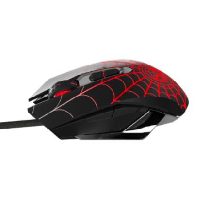 Mouse Óptico XTech XTM-M520SM de 7 Botones Iluminación LED para Videojuegos SpiderMan Ajustable Color Rojo/Negro 5