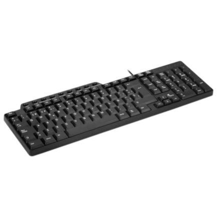 Teclado Alámbrico Multimedia XTech XTK-160S Español Ergonómico Conexión USB Color Negro 3
