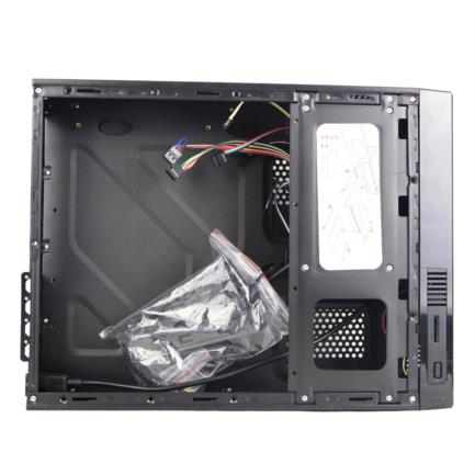 Gabinete Oficina Keelan Slim ITX Stylos 2xUSB 1.0 1xUSB 3.0 puerto 3.5mm línea roja con fuente de poder 550W 4