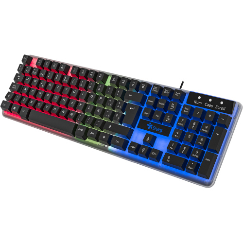 Teclado Alambrico Stylos Membrana 100 105 Teclas LED Conexion USB 1.4m Transparente 2