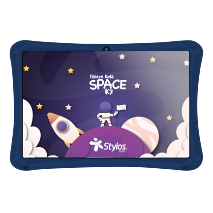 Tablet Stylos Space Kids 7 pulgadas Wi-Fi Panel HD 2GB RAM + 32GB ROM A A7 2MP Trasera 3500mAh USB C Azul