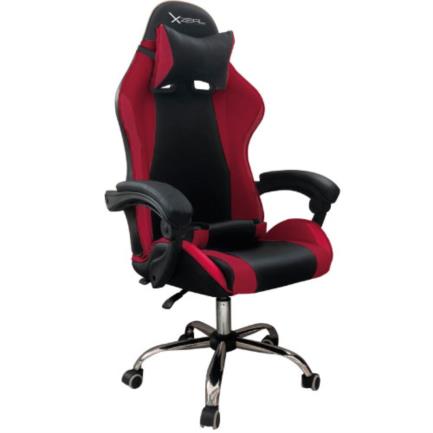 Silla gamer stylos xz05 soporte lumbar ergonómico color rojo