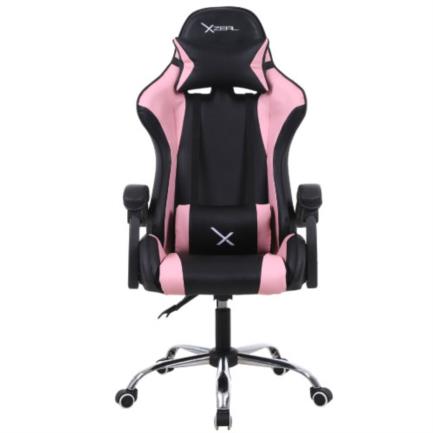 Silla gamer stylos xz05 soporte lumbar ergonómico color rosa
