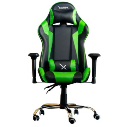 Silla gamer stylos xzeal x10 reposabrazos 4d color verde