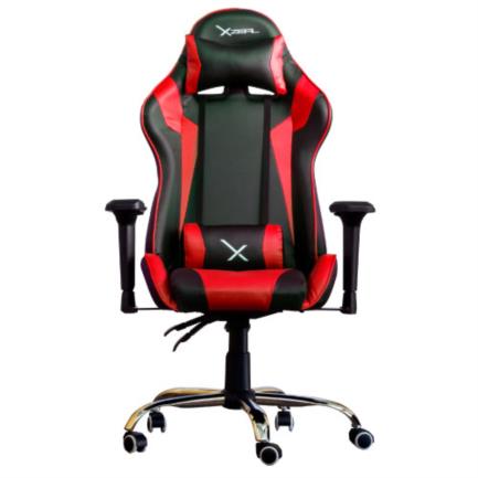 Silla gamer stylos xzeal x10 reposabrazos 4d color rojo