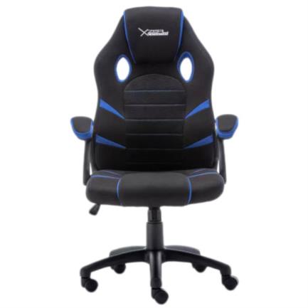 Silla gamer xzeal starter xst-50 respaldo ergonómico base metálica color azul