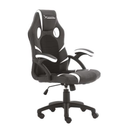 Silla xzeal starter xst-50 respaldo ergonómico base metálica color negro-blanco
