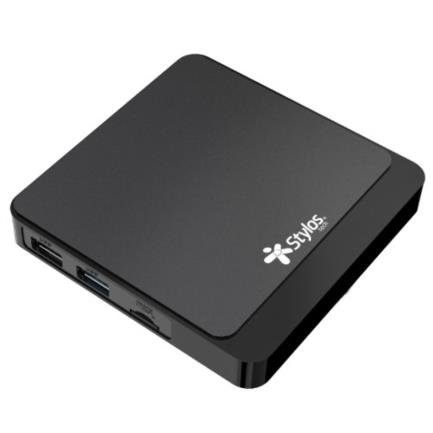 Tv box stylos convertidor smart tv 4k 16 gb ram 2 gb android 10 color negro