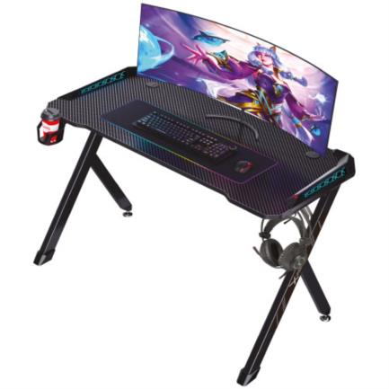 Escritorio gamer xzeal xz5010 táctil rgb metal holder 2xusb 2.0