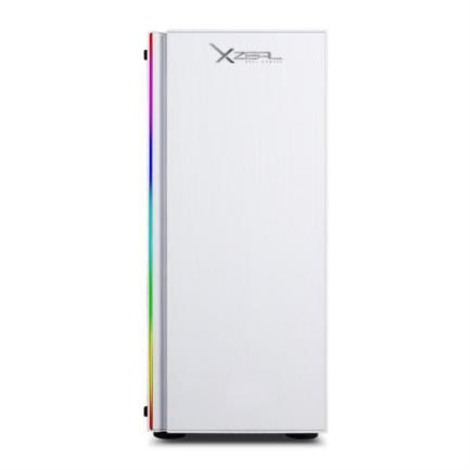 Gabinete gaming xzeal xz115 atx 3 ventiladores 2 con rgb usb color blanco
