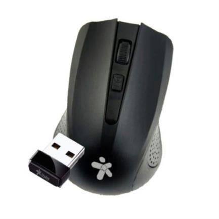 Mouse Stylos Inalámbrico Ergonómico USB 3 Botones Color Negro