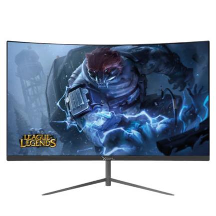 Monitor gamer xzeal 23.8" curvo 1ms 165hz fhd resolución 1920x1080 panel va hdmi/vga