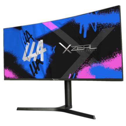 Monitor gamer xzeal xz6010 34" curvo 4ms 100hz resolución 3440x1440 hdmi/vga