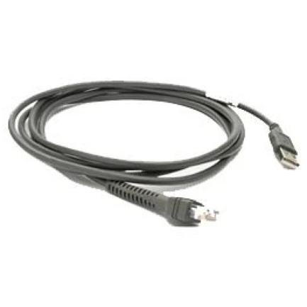 Cable USB Recto Zebra 2.1m 7 pies Universal Compatible con Scanners Alámbricos Series DS LS