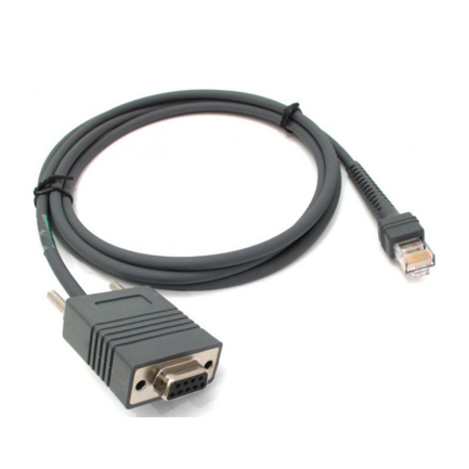 Cable RS232 Serial Zebra 2.1m 7 pies Compatible con Scanners DS2208 DS2278 LS2208