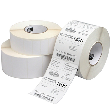 Etiqueta Polipropileno Zebra 2"x1" TT PolyPro 3000T Adhesivo Núcleo de 1" 2100/Rollo 8/Caja