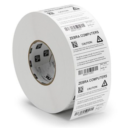 Etiqueta Poliéster Zebra 1"x2" TT Z-Ultimate 4000T Removible Alto Rendimiento Adhesivo Núcleo de 1" 1340/Rollo 1/Caja