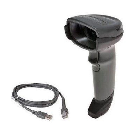 Lector Alambrico Zebra DS4608-SR USB 1D 2D QR PDF417 Escaner Manual Punto de Venta Negro Sin Base
