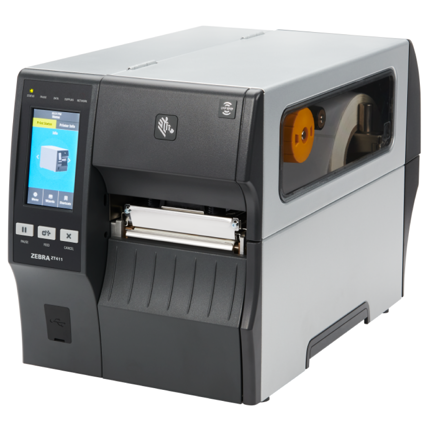 Impresora Zebra ZT411 TT 4" 300dpi Cortador c/Bandeja de Recogida Puerto Serial USB RJ45 Bto 4.1 MFi Usb Host EZPL
