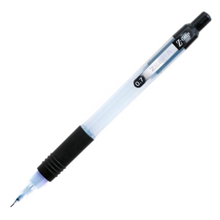 Lapicero Zebra Z-Grip Retráctil 0.7mm Color Negro C/12 Pzas