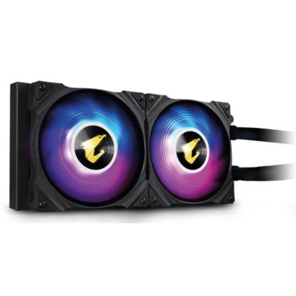 Enfriamiento Líquido para CPU Gigabyte Aorus Waterforce 240mm RGB Fusion 2.0 Display ARGB Compatible S 1200 1700 AM4 AM5