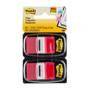 Banderitas 3M 680-RD2 Rojas Estuche Doble con 50 c/u Caja C/6 Estuches