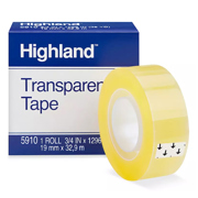 Cinta Invisible Highland 3M 5910 18mm X 33M Pza