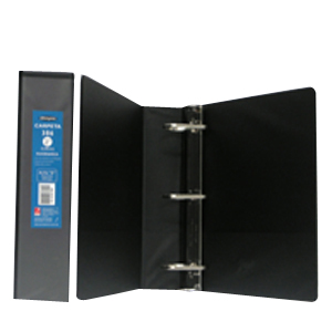 CARPETA ACCO 386 VINIL D 2" CARTA NEGRO C/12