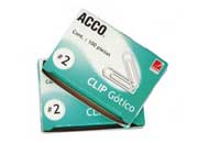 CLIP ACCO GOTICO TAMANO No.2 PQTE C/100 CLIPS