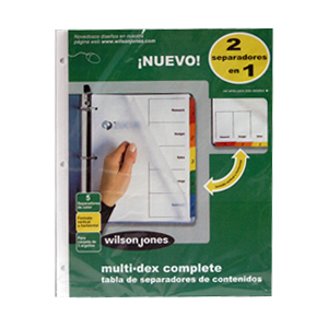 SEPARADOR ACCO 442 MULTIDEX 5 DIV C/24